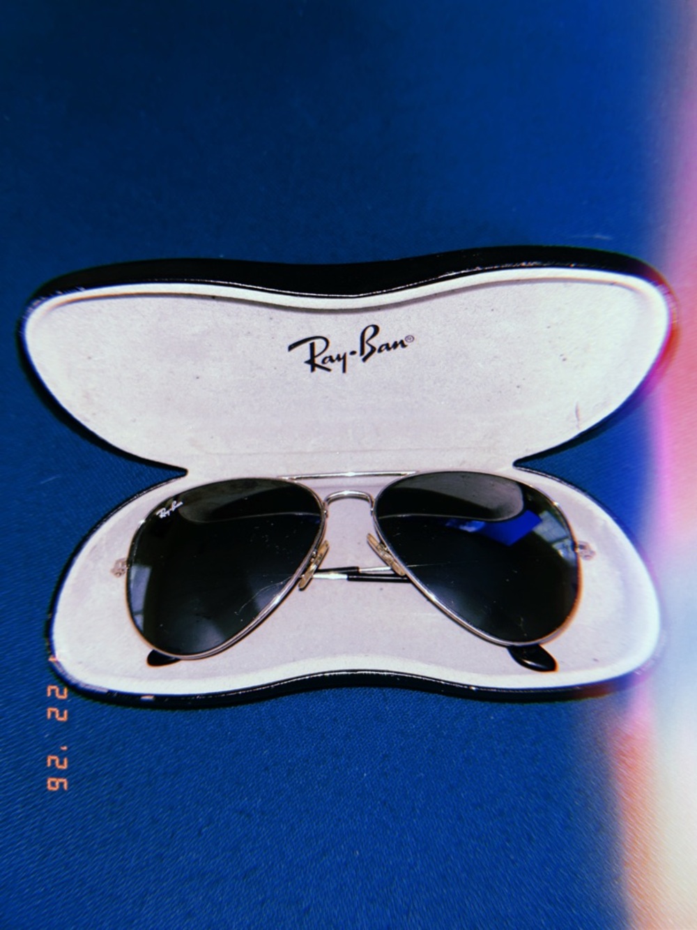 Ray-Ban woman’s  Aviator Sunglasses in Black